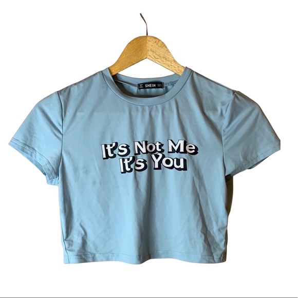BABY BLUE ‘SHEIN’ CROP TOP!!! - Picture 2 of 6